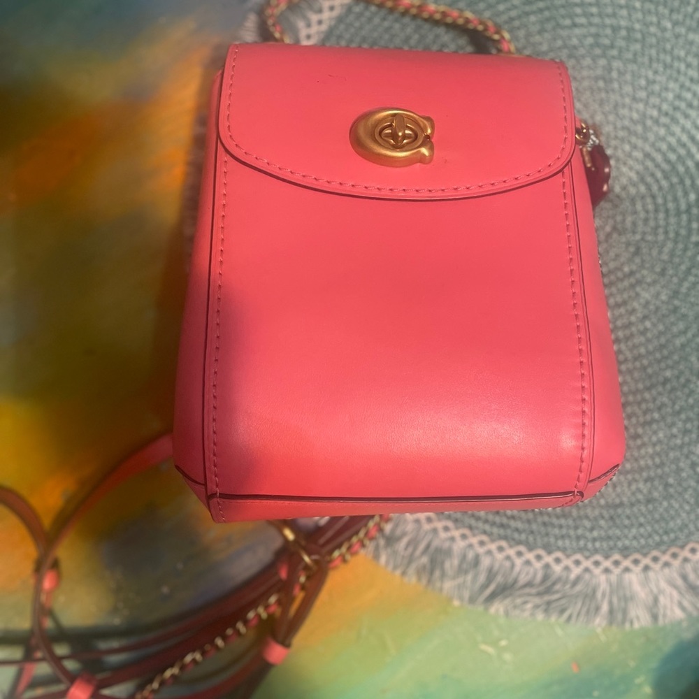 Coach Convertible Pink backpack crossbody Parker purse